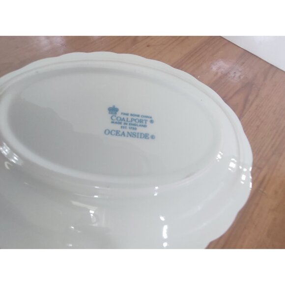 Coalport Bone China Gravy Boat and Underplate Oceanside Pattern - Picture 8 of 13
